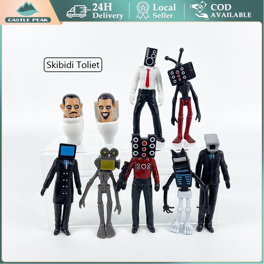 9Pcs/Set Mainan skibidi toilet figure set Mainan anak skibidi toilet Mainan skibidi toilet siren Ski