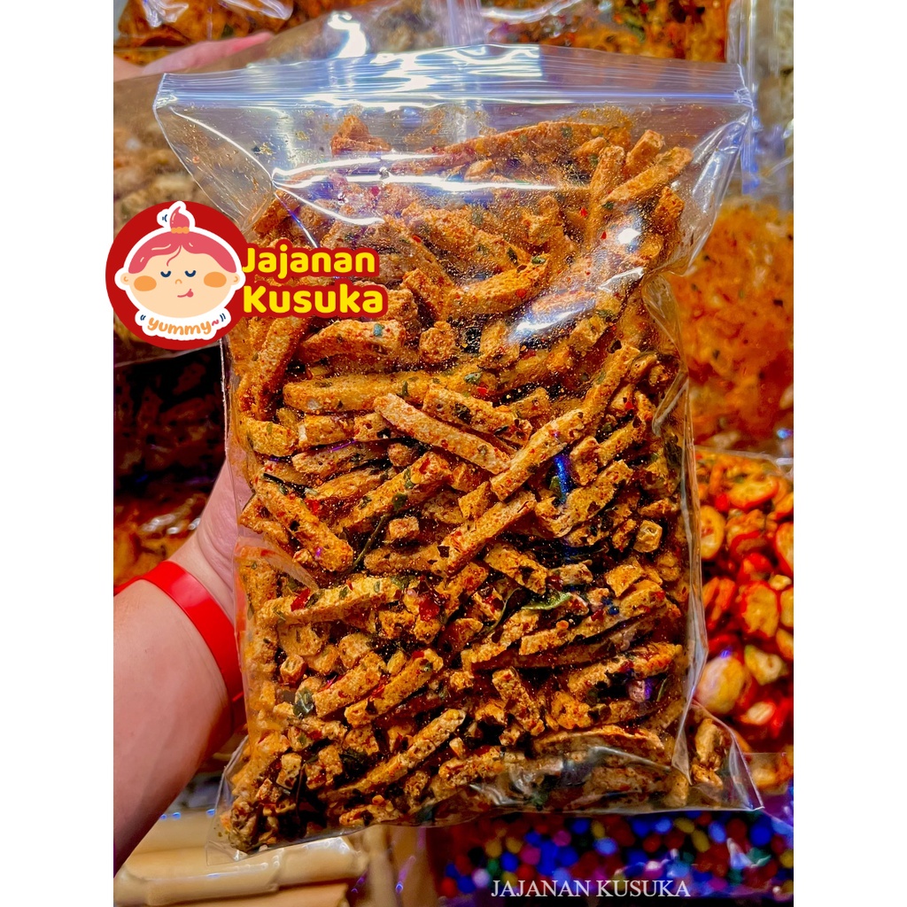 

Basreng pedas extra daun jeruk 1kg ready setiap hari / basreng viral tiktok / basreng sultan