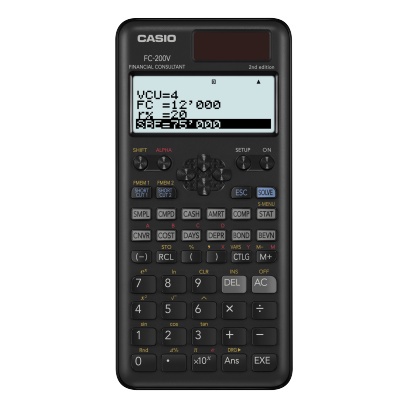 

Kalkulator Finansial Keuangan CASIO FC-200V 2nd Edition Financial Calculator 200 V