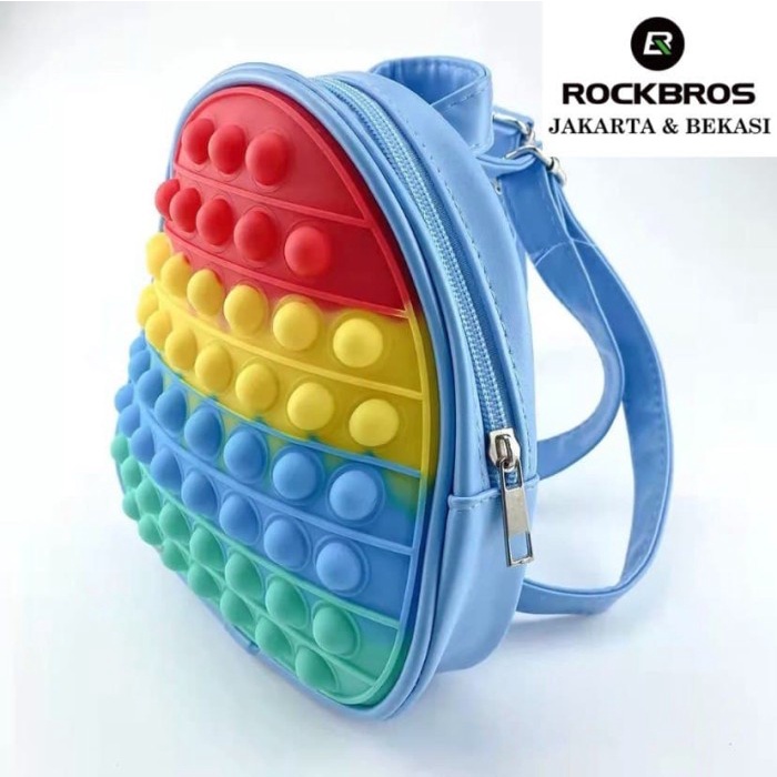 Tas Sekolah Anak Pop It Bag New Fidget Toys Viral Tiktok Squishy 2022 - Backpack Pop It