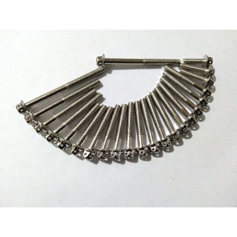 BAUT BLOK MESIN TIGER PROBOLT CHROME ORIGINAL THAILAND BAUT BLOK MESIN PROBOLT TIGER