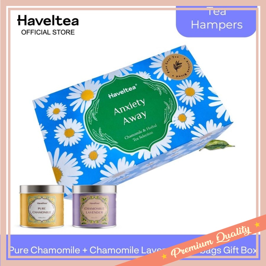 

Hampers Natal Unik Lucu Murah Kado Merry Christmas Tahun Baru / Hampers Tea Anxiety Away - Chamomile Lavender Flower Teh Bunga Duo