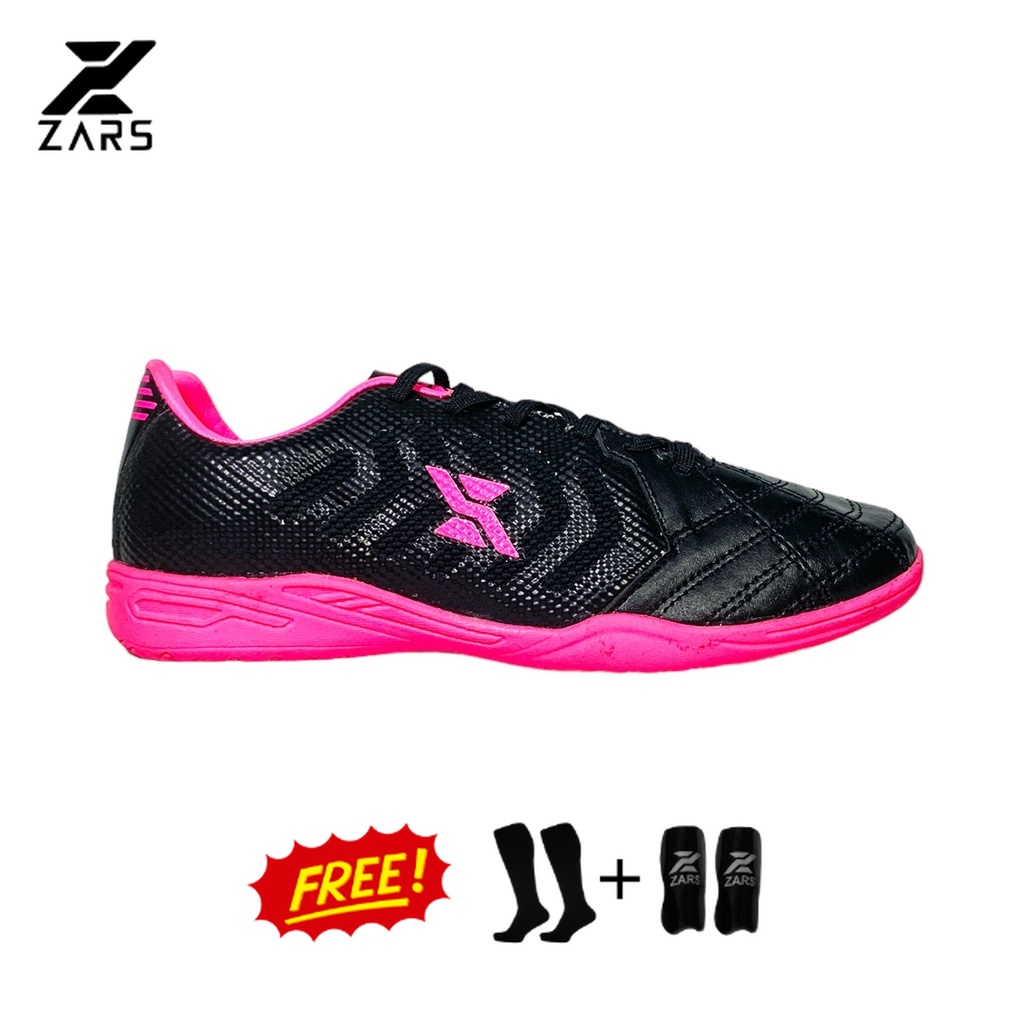 Zars Sepatu Futsal Evo Infinity Black Pink IN