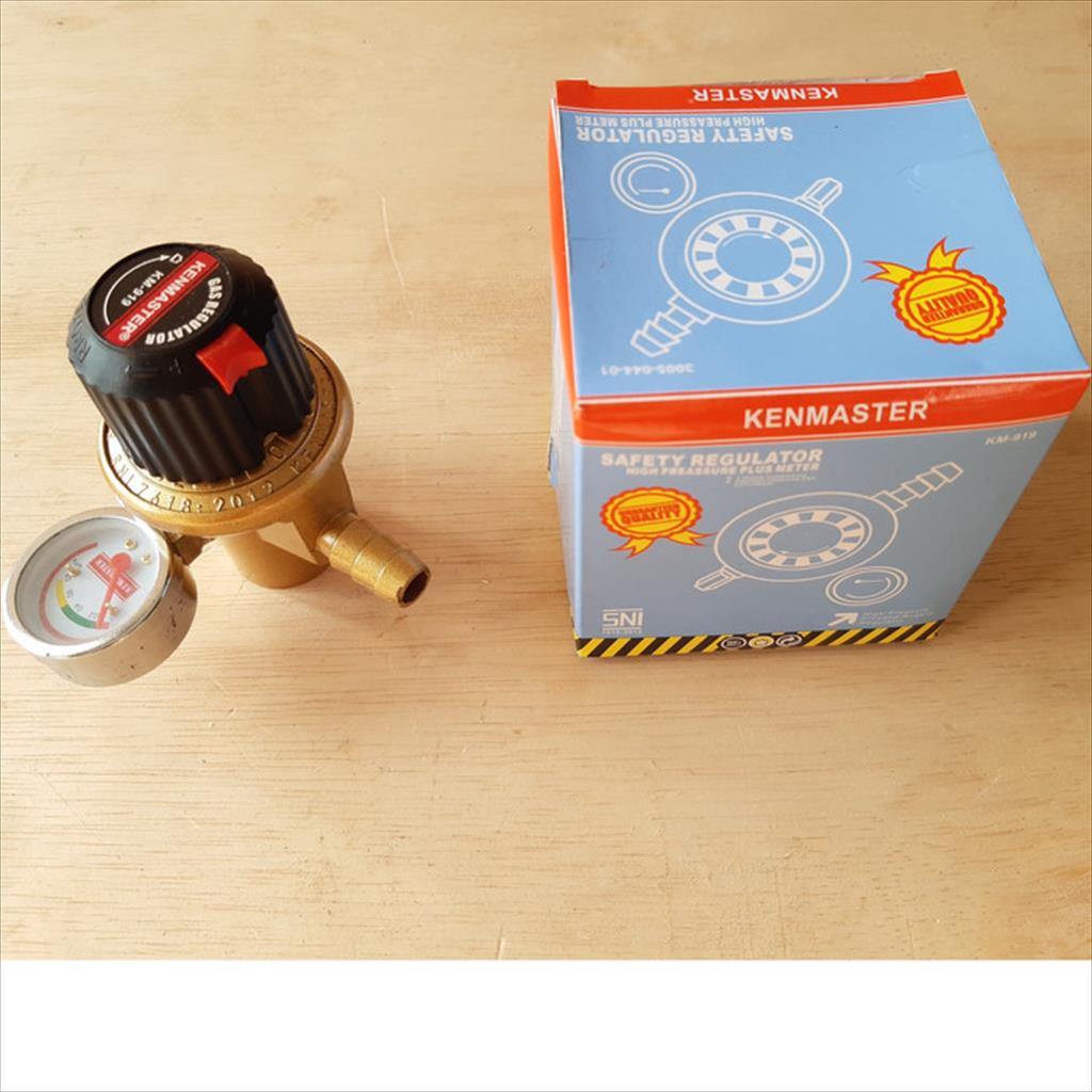 kepala gas regulator gas lpg kenmaster KM 919 high pressure SNI METER  SUJ