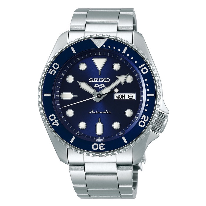 JAM TANGAN PRIA SEIKO 5 SPORTS SRPD51K1 AUTOMATIC BLUE DIAL STAINLESS ORIGINAL