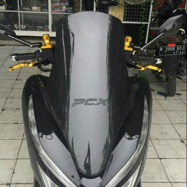 PRORIDER winsil pcx hitam - visor depan pcx - tameng angin pcx - visor depan pcx