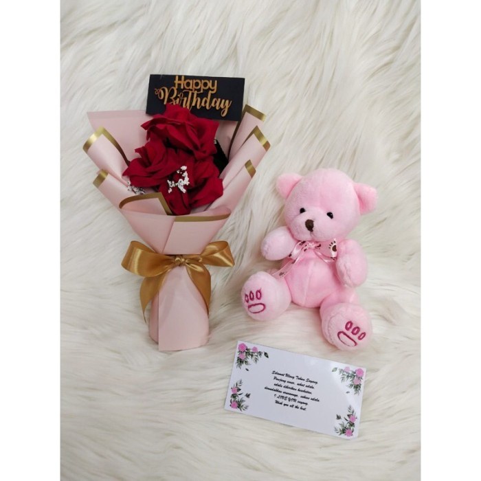 

[BEST SELLER] Buket Bunga Boneka Kado Anniversary Kado Ulang Tahun Hadiah Ultah Kado Bunga Saja, Hpy Graduation