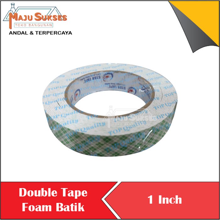 

Isolasi Solasi ban Double Tape Foam Batik 1 inch star Tape 24MM X 5M