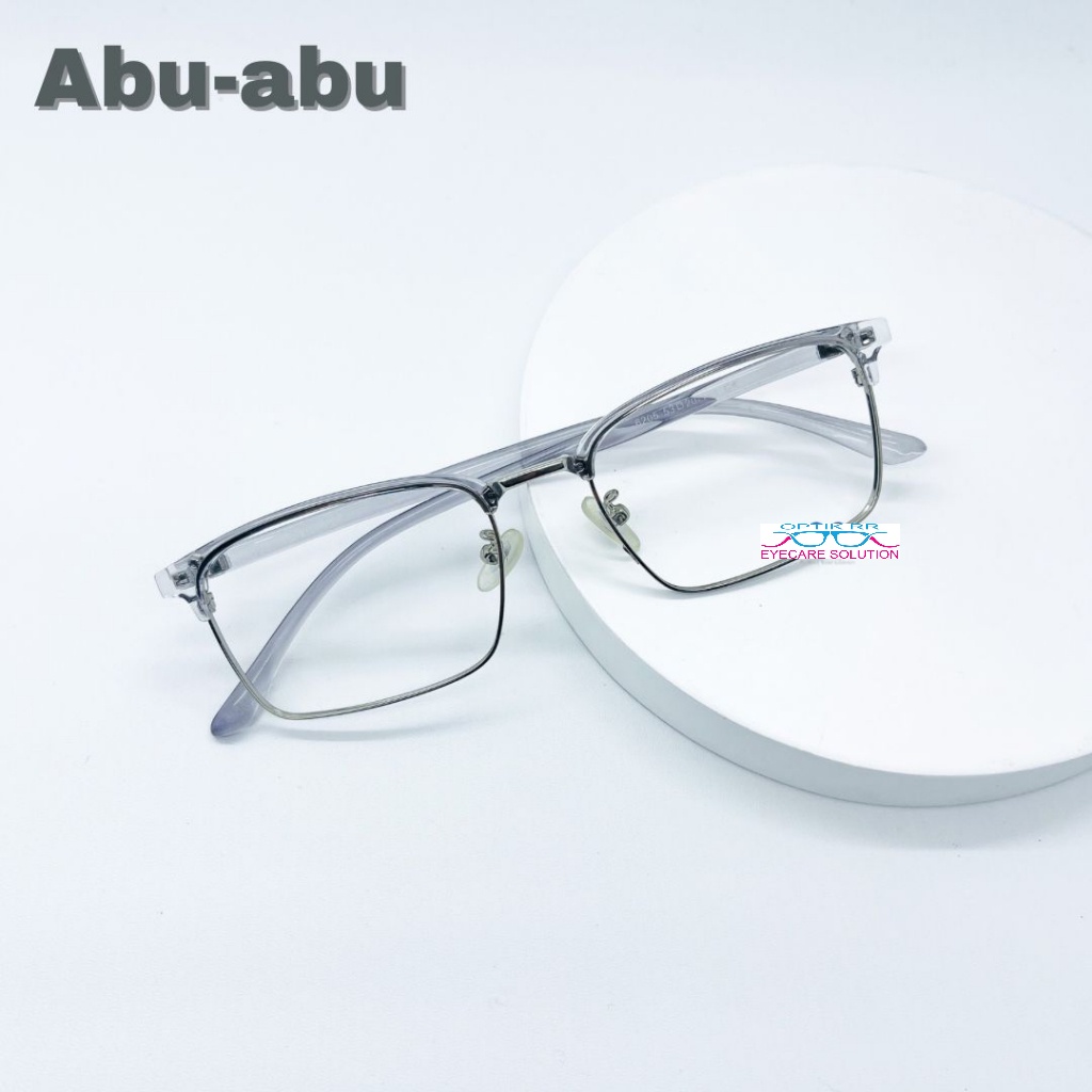 Kacamata Pria Wanita Kotak Style Korea Keren Photocromic Fashion Hitam Original Branded 100% Anti Ra