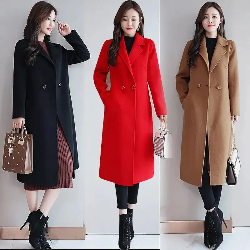 LONG COAT BLAZER PANJANG MEWAH KEKINIAN KOREAAN STYLE