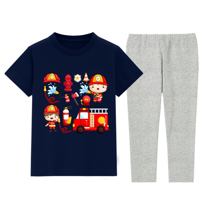 Piyama Anak Laki-laki Naked & Free Fire Squad 2-8 Tahun Cotton Combed Naked & Free