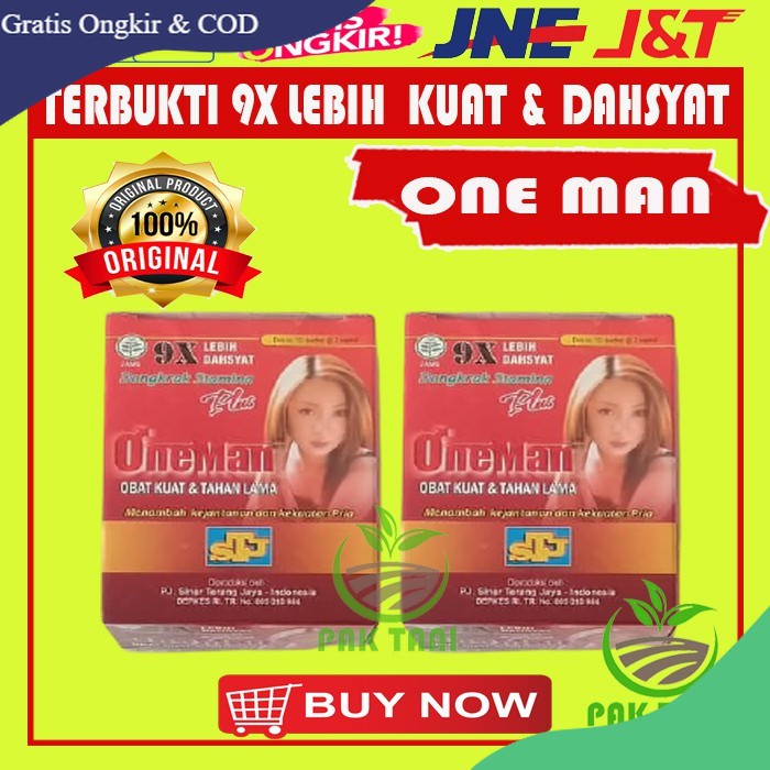 Obat Kuat Sex Kapsul One Man Penambah Stamina Kesehatan Pria Dewasa Original
