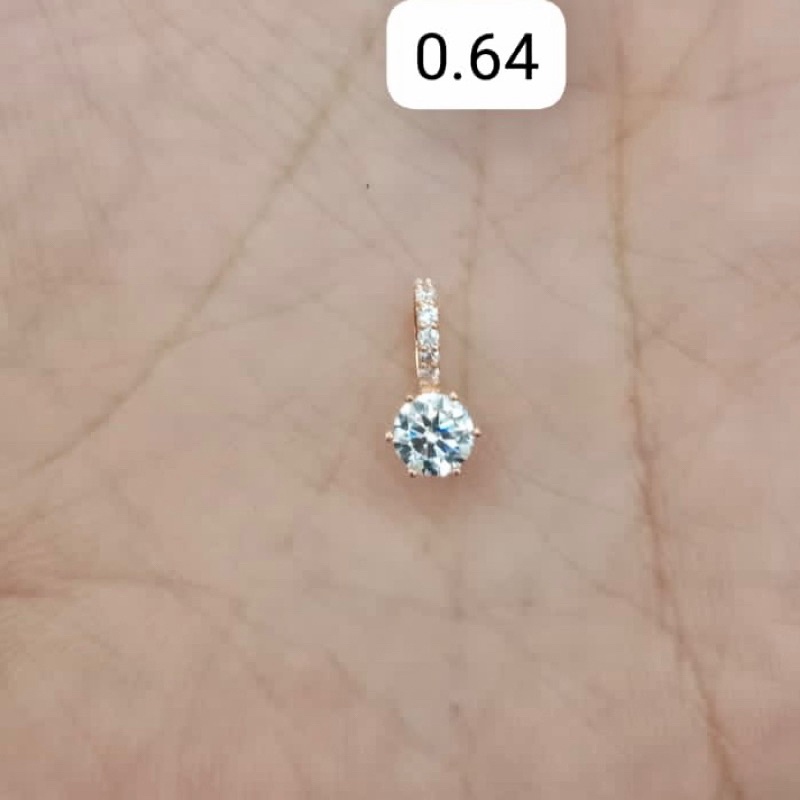Mainan liontin buah kalung anak dan dewasa emas asli kadar 75 17k rosegold solitaire permata satu li
