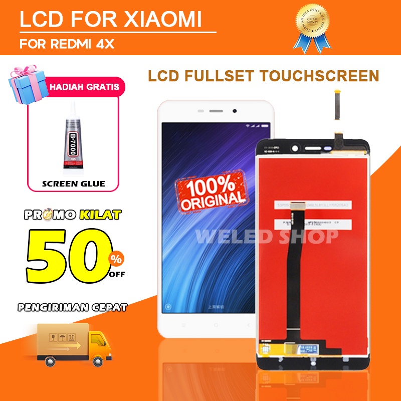 [ORIGINAL] LCD Xiaomi Redmi 4X / Redmi 4A Fullset Touchscreen HP Touch Screen Layar Sentuh Ponsel Le