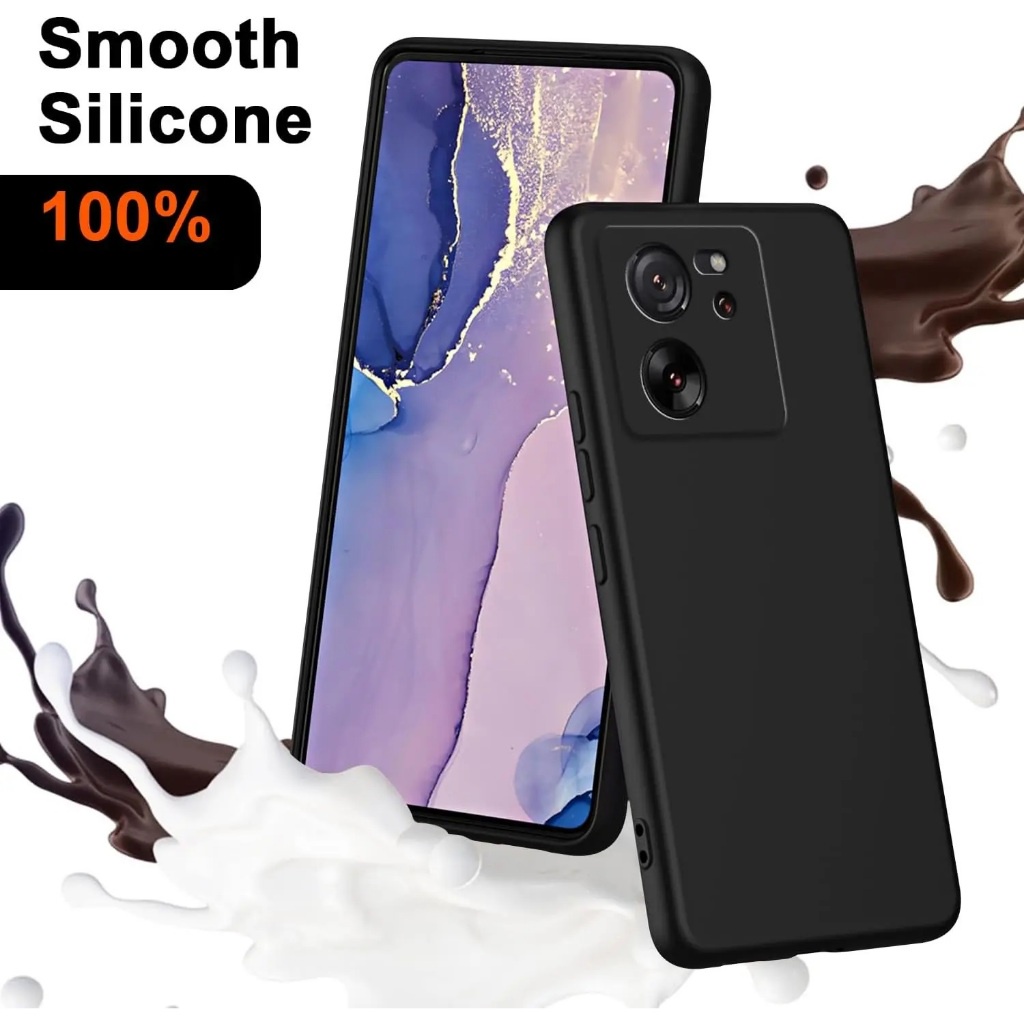 EllaStuff Bisa COD Xiaomi 13T Case Softcase BLACK MATTE CAMERA PROTECTION Case Casing Hp Xiaomi 13T