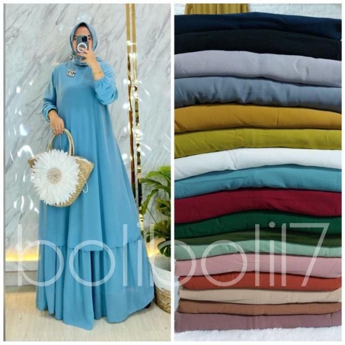 GAMIS MALAYSIA POLOS JUMBO MELAYU CERUTY BABYDOL   2021
