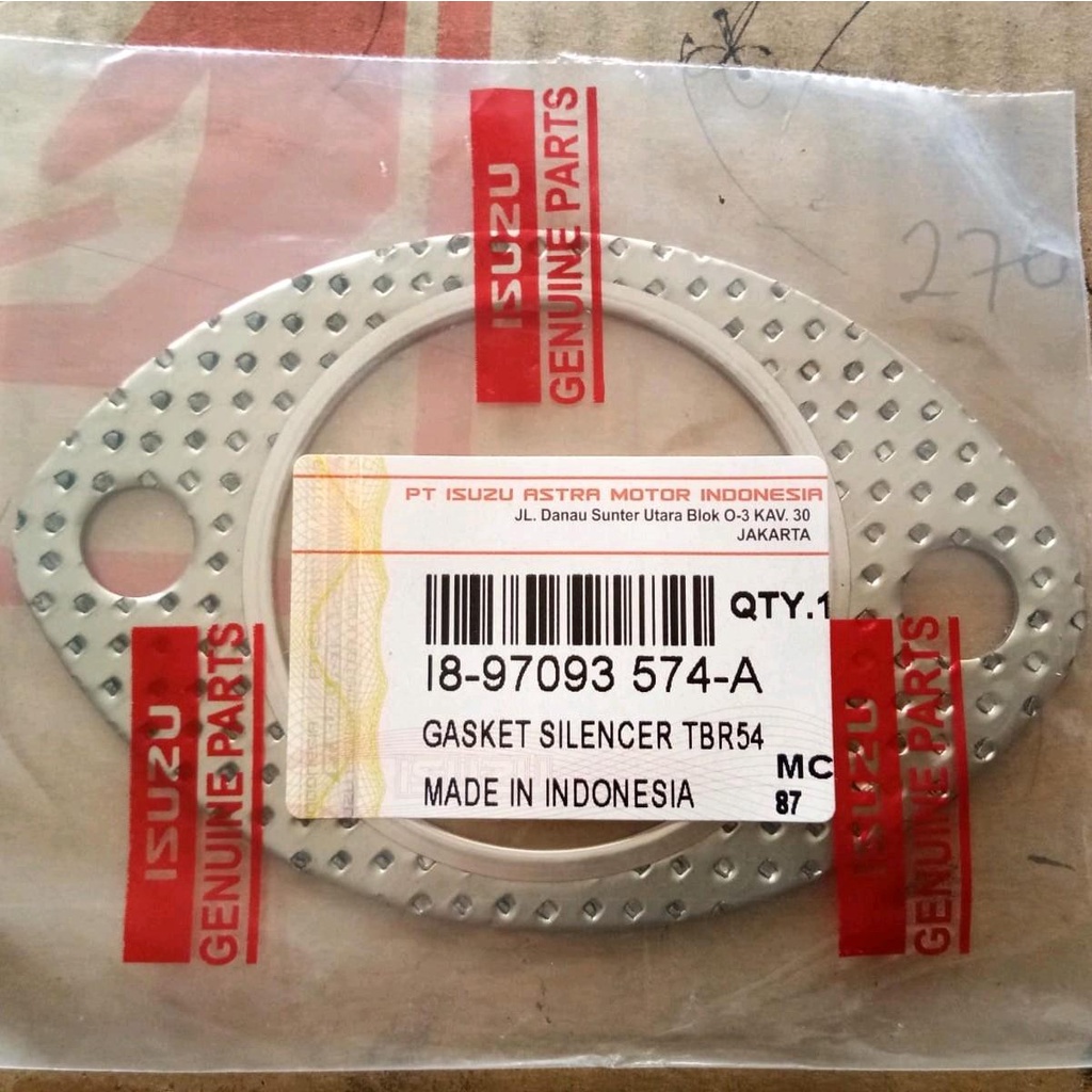 Packing paking knalpot Panther Elf NHR55 original gasket silencer isuzu panther & elf nhr55