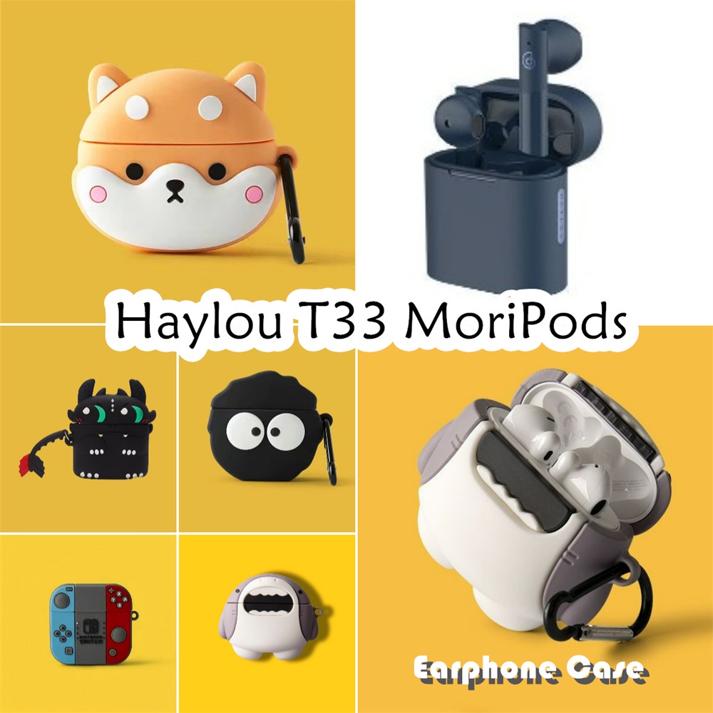 【distinctive】Untuk Haylou T33 MoriPods Case Orisinalitas Kartun Permainan Soft Silicone Kasus Telpon