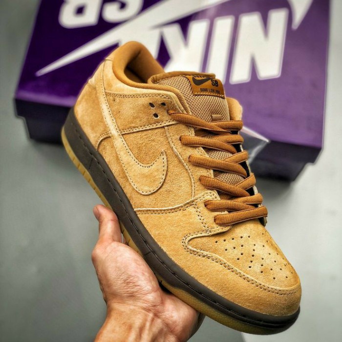 Nike X Sb X Dunk Low Pro Wheat Mocha Flax