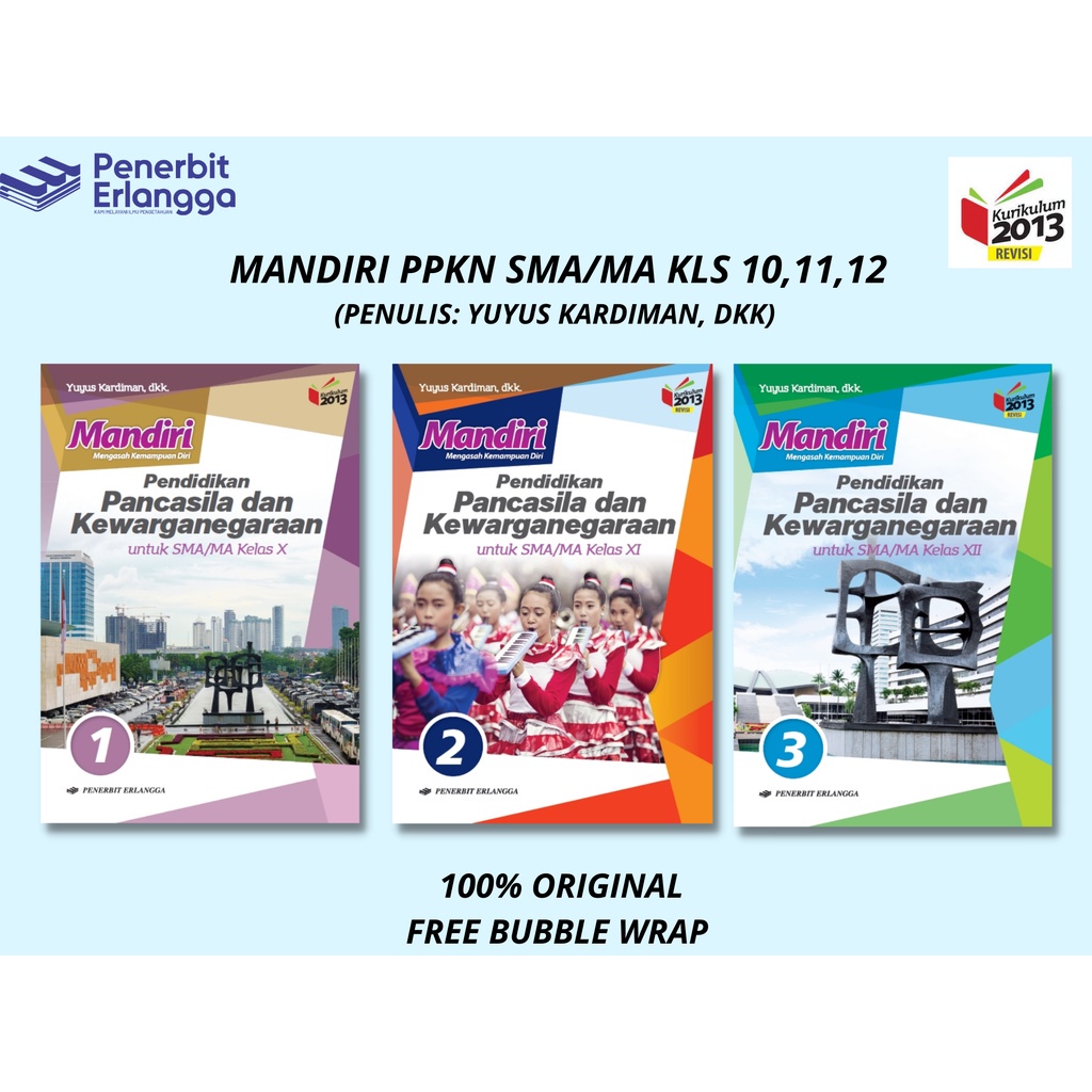 MANDIRI PPKN SMA KLS 10,11,12 (BUKU SOAL) ERLANGGA Erlangga