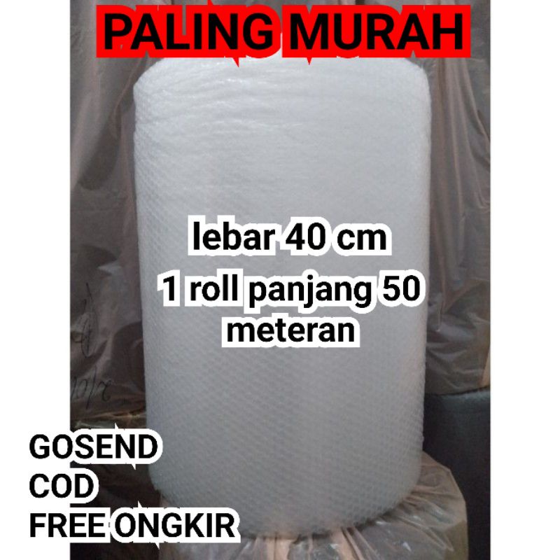 

Bubble warp ROLL lebar 40 cm panjang 50 meter