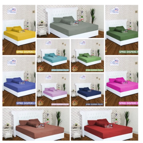 DREAMLAND  SPREI 180x200  SPREI POLOS 109 PILLOW ORIGINAL KATUN PREMIUM ADEM SEJUK NYAMAN ADA SARUNG