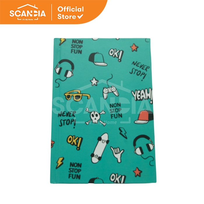 

SCANDIA Buku Catatan Notebook Hard Cover PR 100 Sheets Green (SP0269)