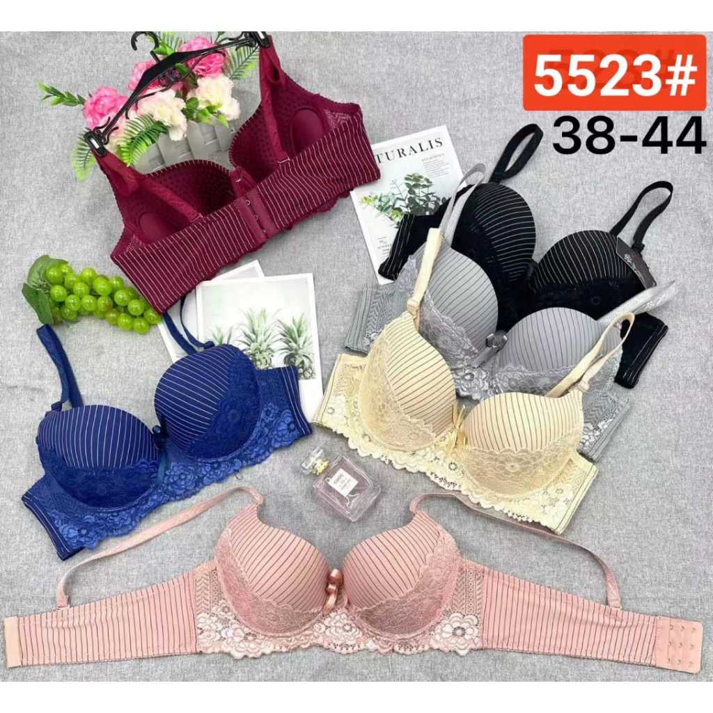 Bra BH Fashion Brukat Kawat Busa Tebal Push Up Kait 3 38 40 42 44 Cup Besar Size Bra Bh BH Busa Deng