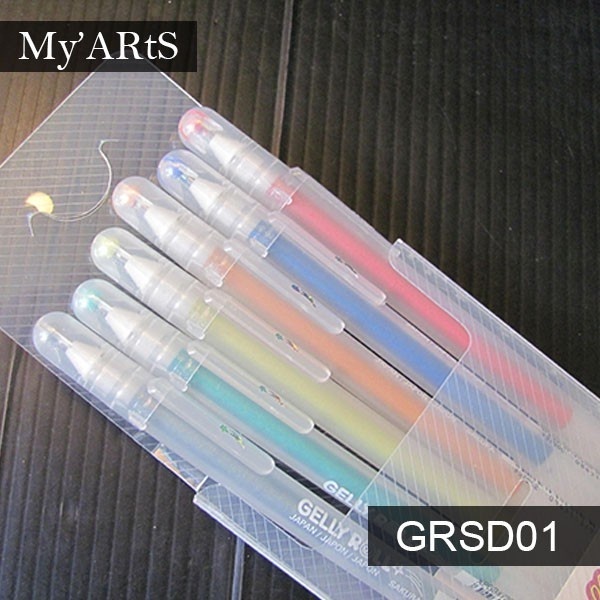 

Sakura Gelly Roll Pen Stardust Set 6 pena Pena Bolpoint Warna myarts