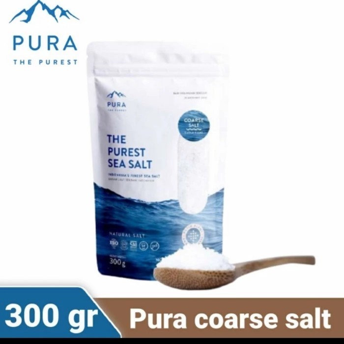 

pura sea salt kasar 300gr coarse sea salt