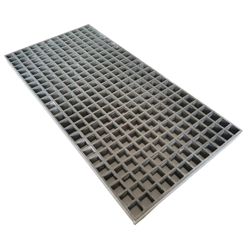 3.3ft*1.6ft Floor Grating Fiberglass Grille 1.5''Thickness Gray Car Wash Grille Rectangle FRP Floor 