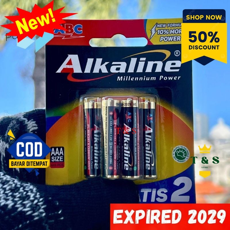 Baterai ABC Alkaline AAA A3 LR03 (Isi 6)