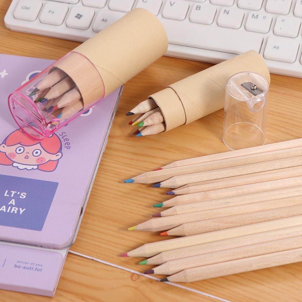 

School Supplies Stationery Painting Drawing Art Child Barreled 12 Color Pencil Pencil Crayon Colored Pencil Student Pencil