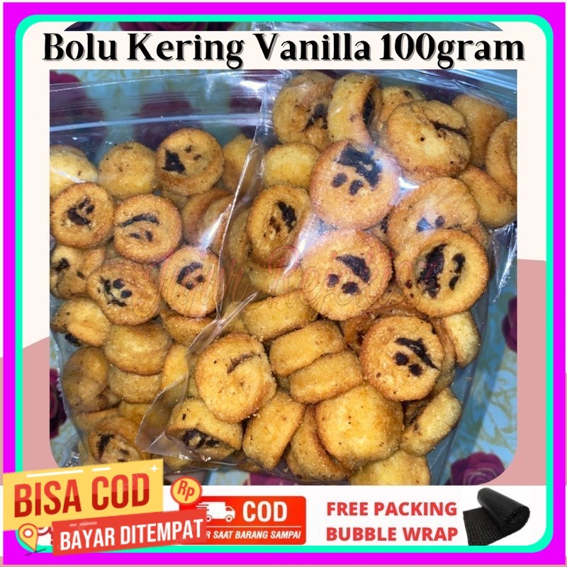 

BOLU KERING VANILLA 100GRAM | KUE BOLU KERING SMILE 1 KG