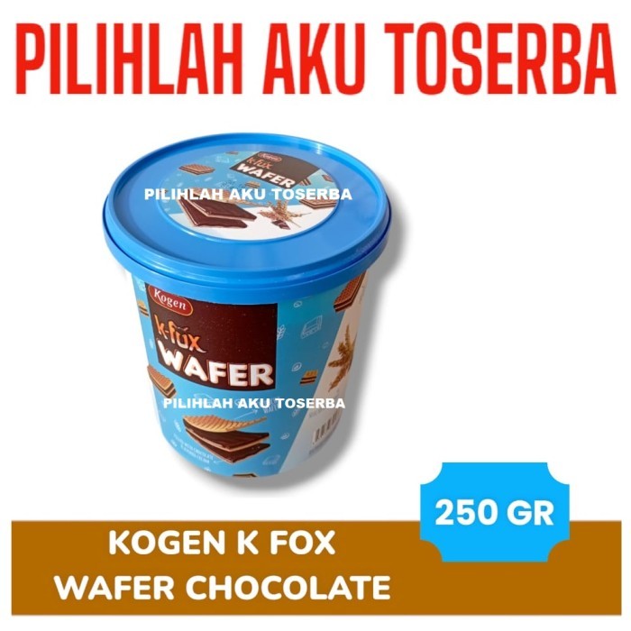 

Kogen K-FOX WAFER CHOCOLATE kemasan JAR / EMBER - ( HARGA 1 JAR )