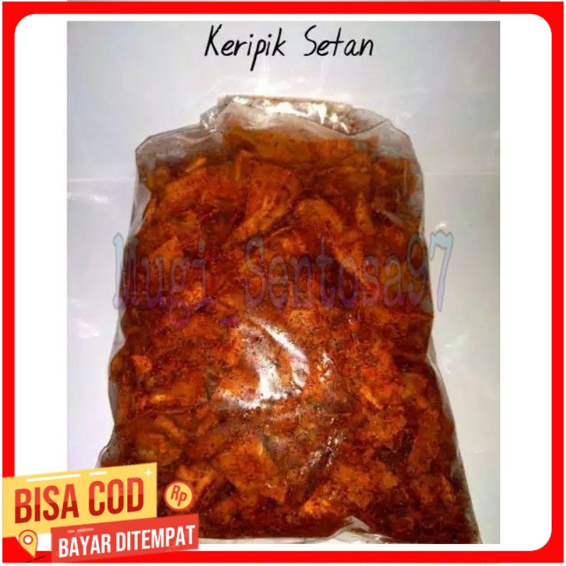 

1kg singkong kriwil pedas daun jeruk