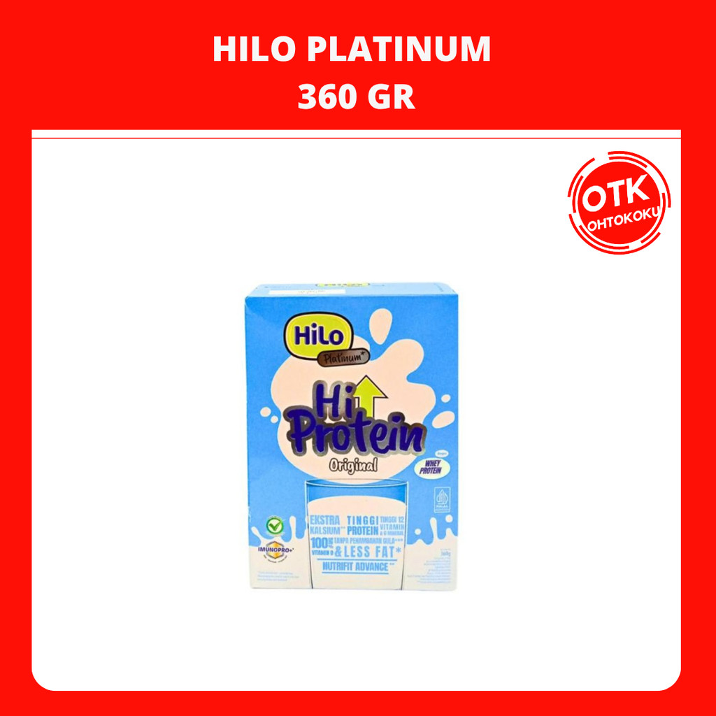 

HiLo Platinum 360g - Susu Tinggi Kalsium Lebih Rendah Lemak