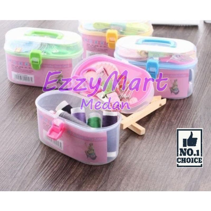 ALAT PERLENGKAPAN JAHIT KOTAK PERALATAN JAHIT  SEWING KIT MINI PRP
