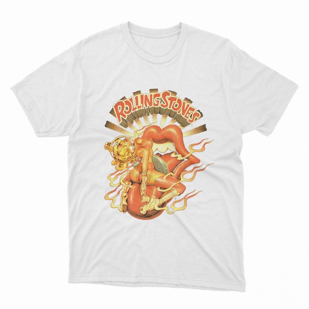 Baju kaos rollingstones Mick Jagger