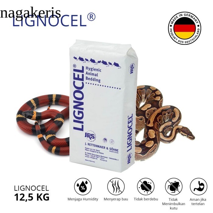 

Lignocel Snake Bedding 12,5 kg Serbuk Kayu Bedding Ular Substrate Ular antik