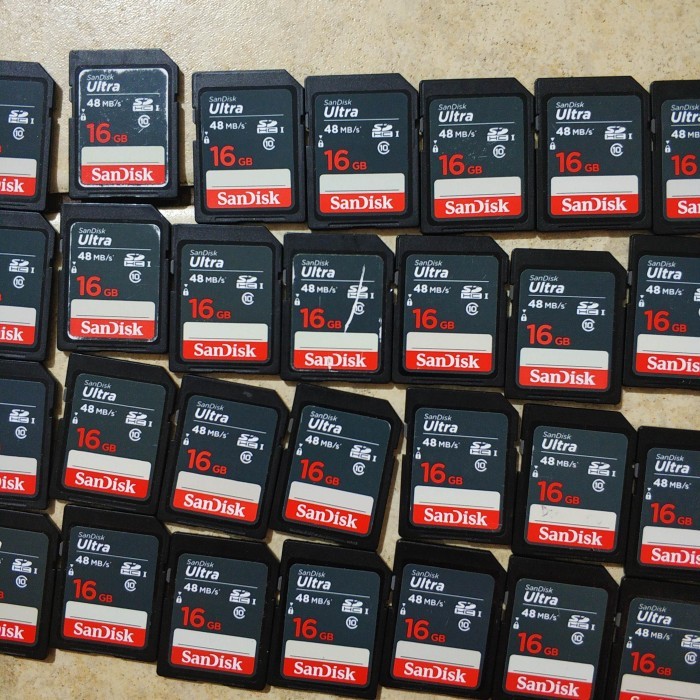 Sandisk Ultra SDXC Memory Card Kartu Memori Bekas Not Lexar SD Card - 16GB 48MB/s