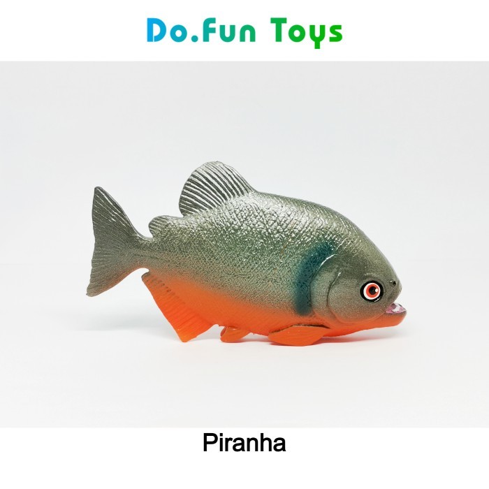 ✨E.SYO✨ - TERBARU Piranha Fish Animal Figure/ Miniatur Ikan Piranha