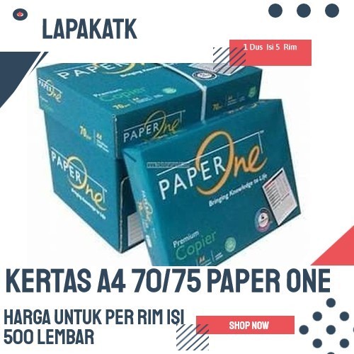 

PRODUK TERLARIS KERTAS HVS A4 70 PAPER ONE