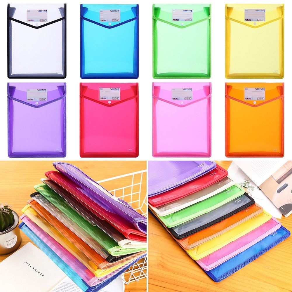 

A5 File Folders Large Capacity Office Stationery Storage Folder Document Bag Pouch Envelope Folder