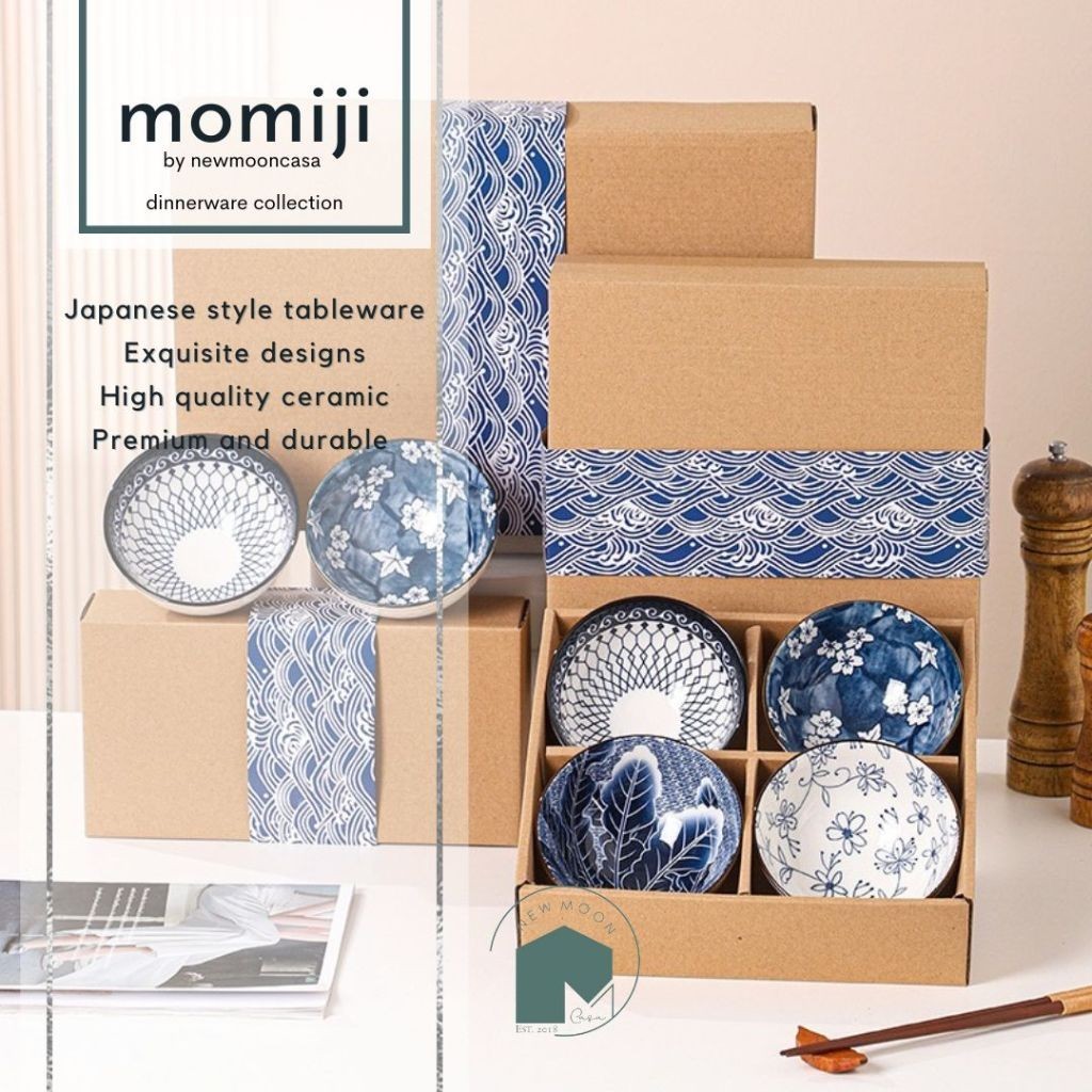 

PREMIUM MANGKOK SET JAPAN HAMPERS TABLEWARE SOUVENIR KADO HADIAH Japanese style- SHAGB