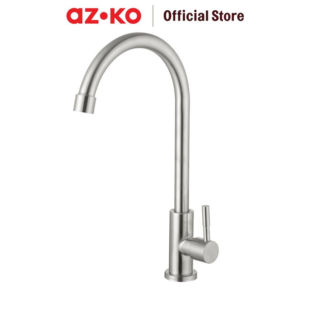 AZKO Fosa 1/2 inci Keran Dapur Table Stainless Steel - Silver Kitchen Sink Faucet Peralatan Dapur Kr