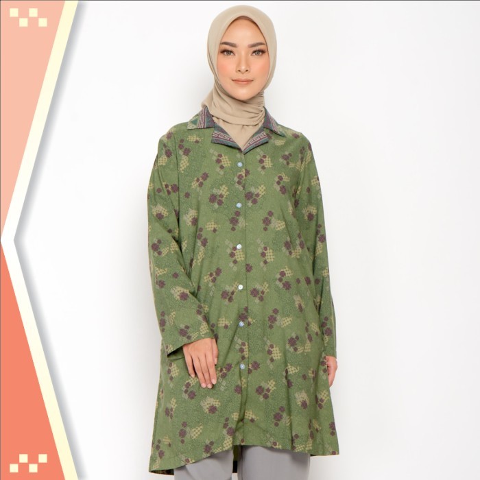 Promo Murah Pakaian Wanita Tunik Cantik PRemium / ZM Zaskia Mecca - Gihan Forest Tunik - Jelita Indo