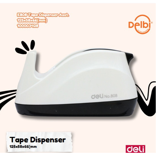 

E808 Tape Dispenser Asst. 125x58x66(mm) LAKBAN