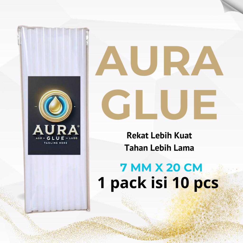 

(OSWIN SHOP) AURA GLUE - LEM TEMBAK BERKUALITAS, REKAT LEBIH KUAT & TAHAN LAMA (7 MM X 20 CM, 10 PCS/PACK)