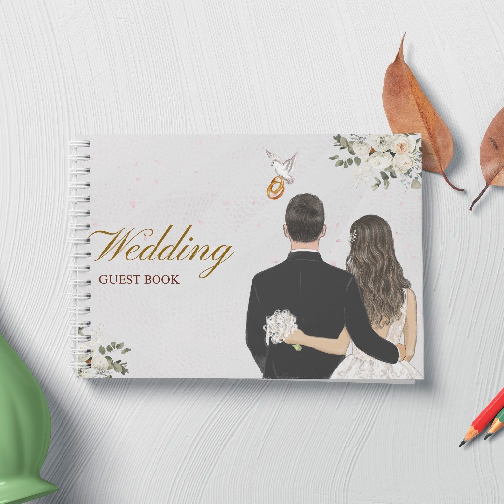 

Sekuntum Guest Book Buku Tamu Pernikahan NON CUSTOM Soft Cover GBNC13
